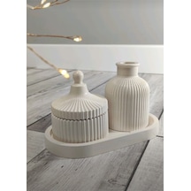 Bernami Vazo Pinterest 3 Lü Set Oval Tepsi Vazo Kapaklı Dekoratif Kutu Obje Süs Eşyası Biblo Diğer