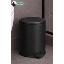 Cigo 3 Lt Banyo Mutfak Ofis Çelik Çöp Kovası - Mat Siyah