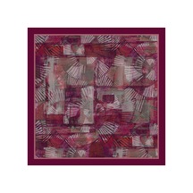Arancia Bordo 90x90 İpek Twill Eşarp Bordo Bordo