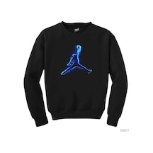 Air Jordan Blue Neon Siyah Sweatshirt