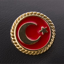 Zenviac456 Ay Yıldız Yaka Rozet Zenviac45678 Renkli