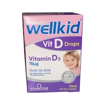 Vitabiotics Wellkid Vit Drops   Vitamin D3 Takviye Edici Gıda 30 Ml