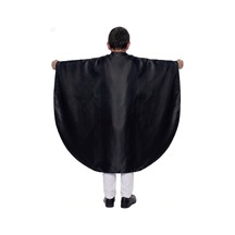 Oval Kesim Çocuk Gösteri Pelerini Siyah