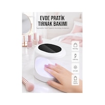 Kalıcı Oje Kurutucu Mini Uv Işınlı Taşınabilir Hızlı Ve Pratik Oje Kurutucu Siyah
