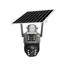 3 Mp + 3 Mp Çift Lens Solar Tf Kart Girişli 4g Kamera Çok Renkli
