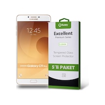 Samsung Uyumlu Galaxy C9 Pro Ekran Koruyucu Cam 5 Adet Ekonomik Paket (541371384) 20 Tl Fark Ile Apple  iPhone Hızlı Şarj Kablosu