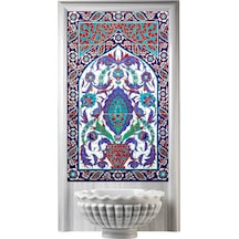 Armada Çini 60X100 CM Ed 626 Göbekli Türk Hamamı Çini Pano