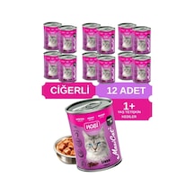 Hobi Maxicat Ciğerli Yetişkin Kedi Konservesi 400 Gr X 12 Adet