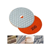 6552 Granit Mermer Taş Parlatma Polisaj Ped 100 Mm - 200 Kum