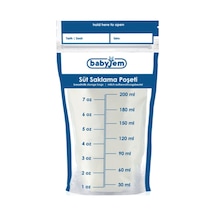Babyjem 685 Süt Saklama Poşeti Beyaz Babyjem 685 Süt Saklama Poşeti Beyaz