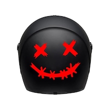 Dikenli Gülen Yüz Araç, Araba, Oto, Motorsiklet, Kask, Laptop, Cam Sticker 12x15 Cm 1