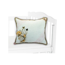 Süslebabypartystore Takı Yastığı, Keten Kumaş - Kız Bebek Çok Renkli