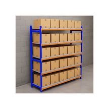 5 Katlı Depo Rafı 50x120x200 Cm Hafif Rack Raf 300-350 Kg Taşıma Kapasiteli Gri