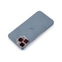 Apple iPhone Uyumlu 12 Pro Metal Kamera Lens Koruma Cam - Kırmızı -