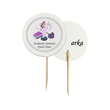 20 Adet Dekoratif Avukatlar Gününüz Kutlu Olsun Baskılı Kürdanı 6,5 Cm-5