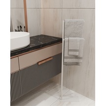 Aju Havluluk Kağıt Havlu Askısı Metal Kurulum Gerektirmez Devrilmez Banyo Düzenleyici Askı Beyaz