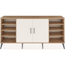 Arges Konsol 9 Raflı 2 Kapaklı 176x30x83 Çam-aytaşı/çam Aytaşı/çam