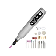 5 Hız Modlu Yüzey Oyma Zımpara Parlatma ve Kesme Aracı 3.7V Gri