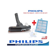 Philips Uyumlu Fc9222 Triactive Marathon Emici Başlık + Hepa13 Filtre