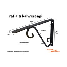 Raf Altı Kahverengi Raf Ayak Beyaz Destekli Raf Yapma Aparatı Koy