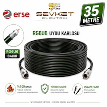 Erse Rg6u6 Anten Kablosu %100 Bakır 35 Metre