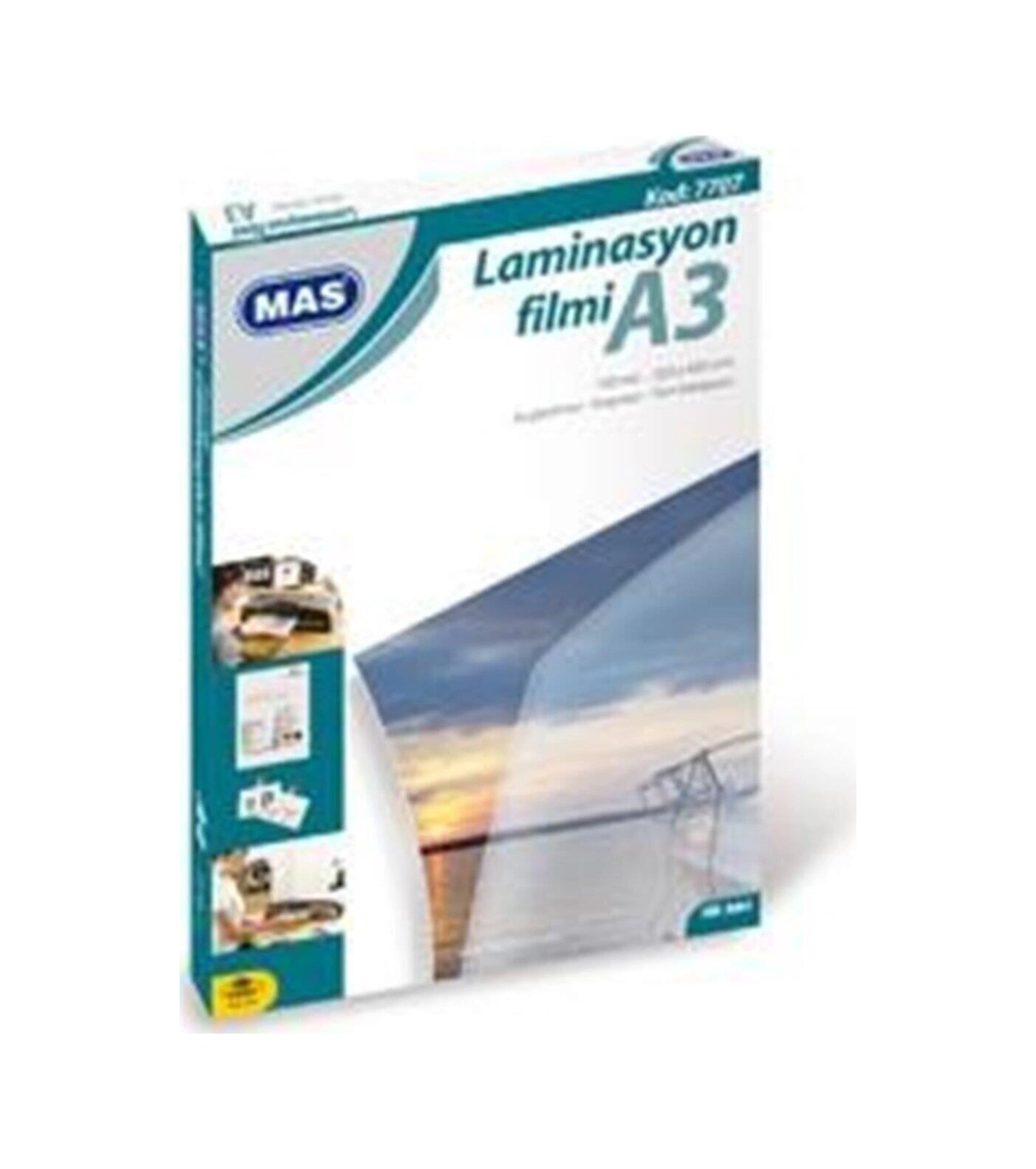 Laminasyon Filmi Parlak A3 125 Micron 100 Lü 100 Lü Paket