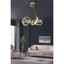 Kuzey 50 Cm Led Avize - - Kumandasız / Siyah Siyah