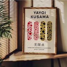 Yayoi Kusama Çerçevesiz Poster, Modern Dekoratif Çerçevesiz Poster, Tablo, Yayoikusama-13, 40 X 50