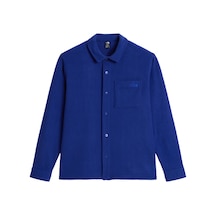 The North Face M Open Range Fleece Long Sleeve Shırt Erkek Ceket Nf0a8jk3nlv1 Mavi