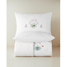 English Home Garden Melody Pamuklu Çift Kişilik Nevresim Seti 200x220 Cm Yeşil-sarı