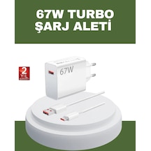 67 Watt Type C Hızlı Şarj Cihazı Oneplus 7 8 9 10 Uyumlu Beyaz