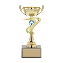 Odak Kupa - Small Kupalar - S-026 C - 26 Cm Altın - Beyaz