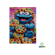 Kurabiye Canavarı 99 Parça Ayaklı Puzzle Dekoratif Çocuk Yapbozu 0219