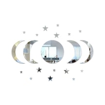 Kangvka 20 Adet Ay-yıldız Desenli Akrilik Duvar Sticker, Ramazan Ve Bayram Dekorasyonu, Parti Ve Oda Süs Eşyası