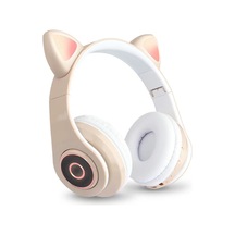 Bluetooth 5.0 Kafaüstü Kedi Kulaklık