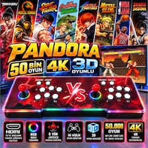 Schitec Pandora 50.000 Oyunlu 4k 3d Rgb Işıklı Çift Kişilik Arcade Oyun Konsolu