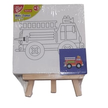 Bu-bu Çerçeveli Tuval Standı Mini 11x11 Cm Kamyon