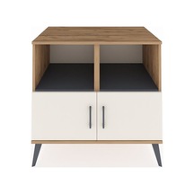 Kronos Şifonyer 2 Raflı 2 Kapaklı 88x59x80 Çam-aytaşı/antrasit Aytaşı/antrasit
