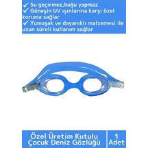 Özel Ayarlanabilir Kayışlı Su Geçirmez Uv Koruma Silikon Plastik Antifog Kutulu Çocuk Deniz Gözlüğü Çok Renkli