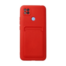 Xiaomi Redmi 9c Kılıf Kelvin Kartvizitli Silikon - Kırmızı 0.2M-Çok Renkli