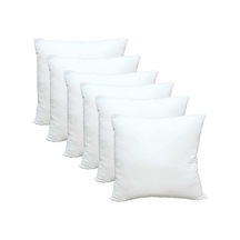 6 Adet Kırlent Iç Yastık Ekstra Dolgun Koltuk Yastığı Balkon Bahçe Aksesuar Yastığı 45x45 Beyaz