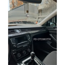 Volkswagen Passat B8 Torpido, Konsol, Trim, Göğüs Kaplama Seti Parlak Siyah Renk