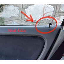 Seat İbiza 1998-2004 Kilit Düğmesi Çerçevesi