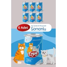Tr Somonlu Kedi Konservesi, Sos İçinde Et Parçacıklı, 400 Gr, 6'li Set En-k400s