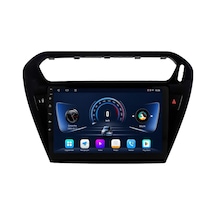 Peugeot 301 Android Siyah Multimedya 2012-2020 Carplay Android Auto Navigasyon 4gb Ram 64gb 9"