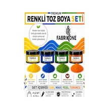 Toz Mum Boyası Seti 10 Cc 4 Lü Soya & Parafin Wax Için Sarı, Mavi, Yeşil, Turuncu Bkfab4srmyt10g Karışık