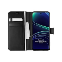 Omix X7 Kılıf Delux Leather Wallet Siyah X7 İle Uyumlu Kılıf - Siyah Çok Renkli