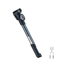 Giyo GP-991 Göstergeli Pompa 120 PSI Gri Siyah