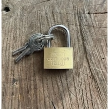 Gld Pirinç Mini Asma Kilit 19mm Paslanmaz Asma Kilit