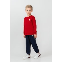 U.S. Polo Assn. Erkek Çocuk Baskılı Kırmızı Uzun Kol Eşofman Takımı Us2626-c-v2 Us2626-c-v2